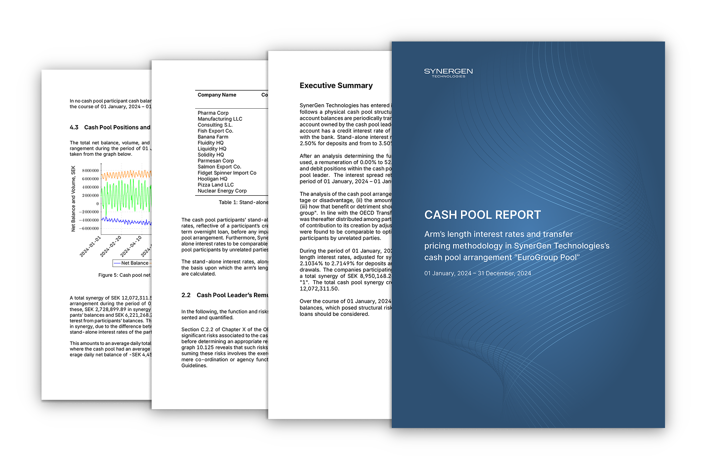 Export reports from software